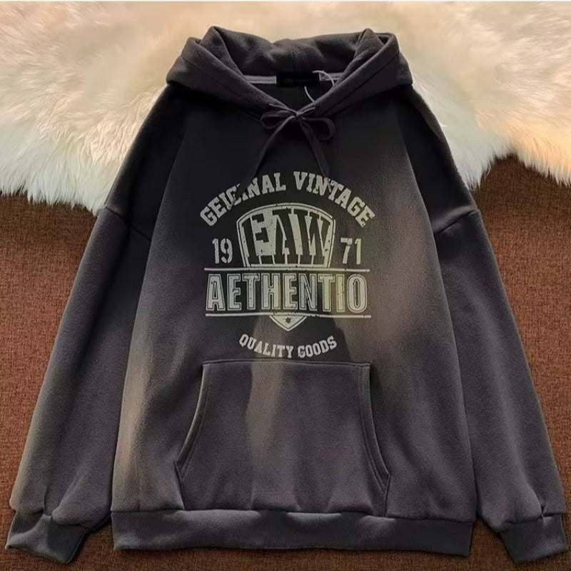 Sweats à capuche à imprimé lettre pour hommes