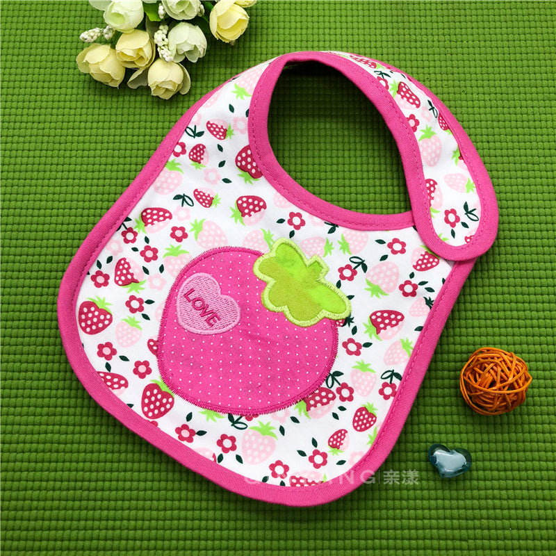 3D Pattern Embroidered Baby Saliva Towel