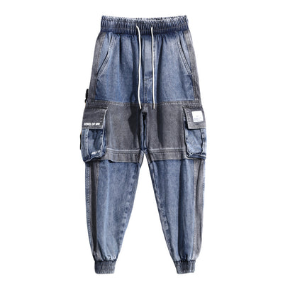 Pantalon en jean ample hip-hop pour hommes