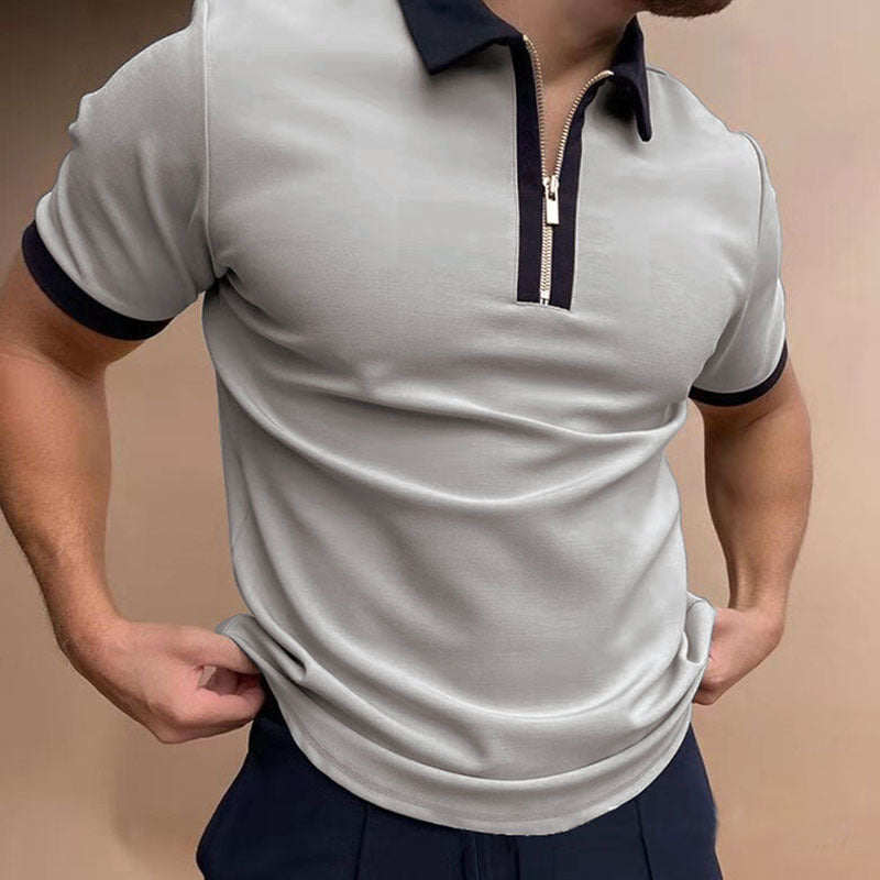 Men Polo Zipper T-Shirts