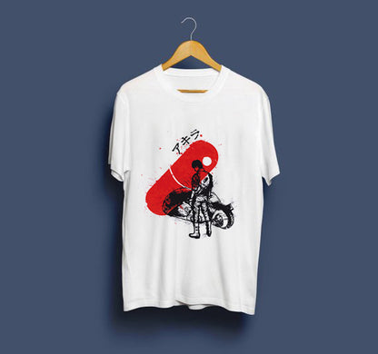 Round Neck Cartoon Print Short Sleeve Men's T Shirts