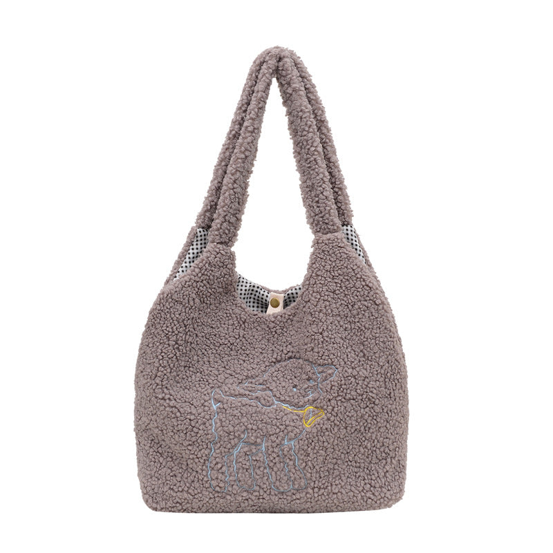 Lamb Winter Shoulder Bag