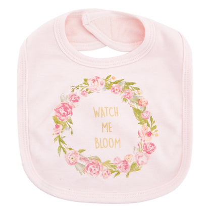 Baby Bib with 3 Drool Towels Set
