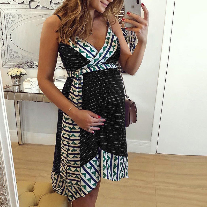 long black maternity dress