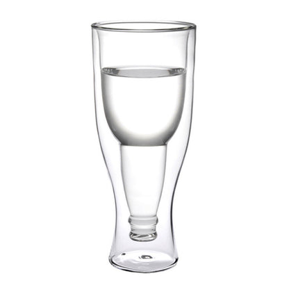 Verre à haute teneur en borosilicate en forme de bière double