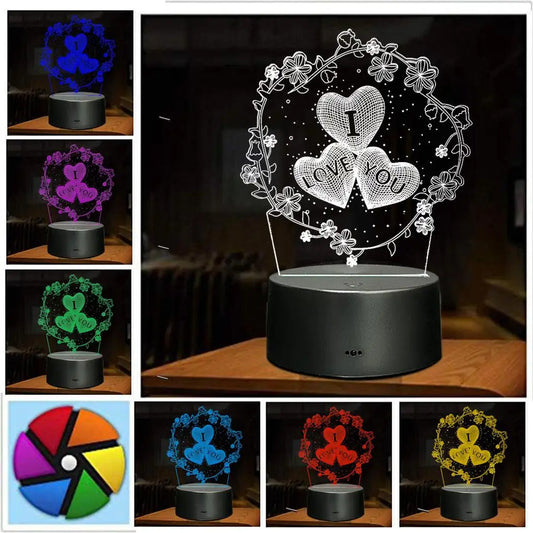3D Night Light & Ambient Lamp