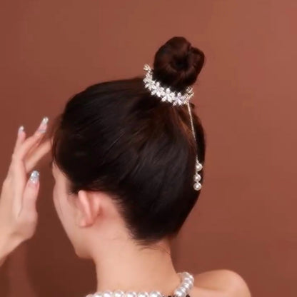 ponytail with clips