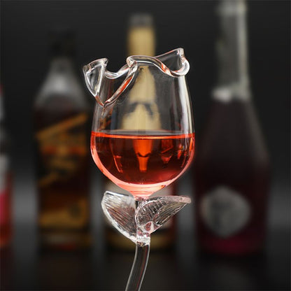 Gobelet à vin rouge en forme de rose de 100 ml