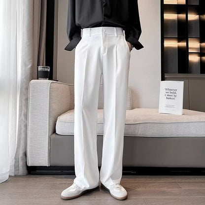 Men's Anti-wrinkle Loose Wide-leg Suit Pants