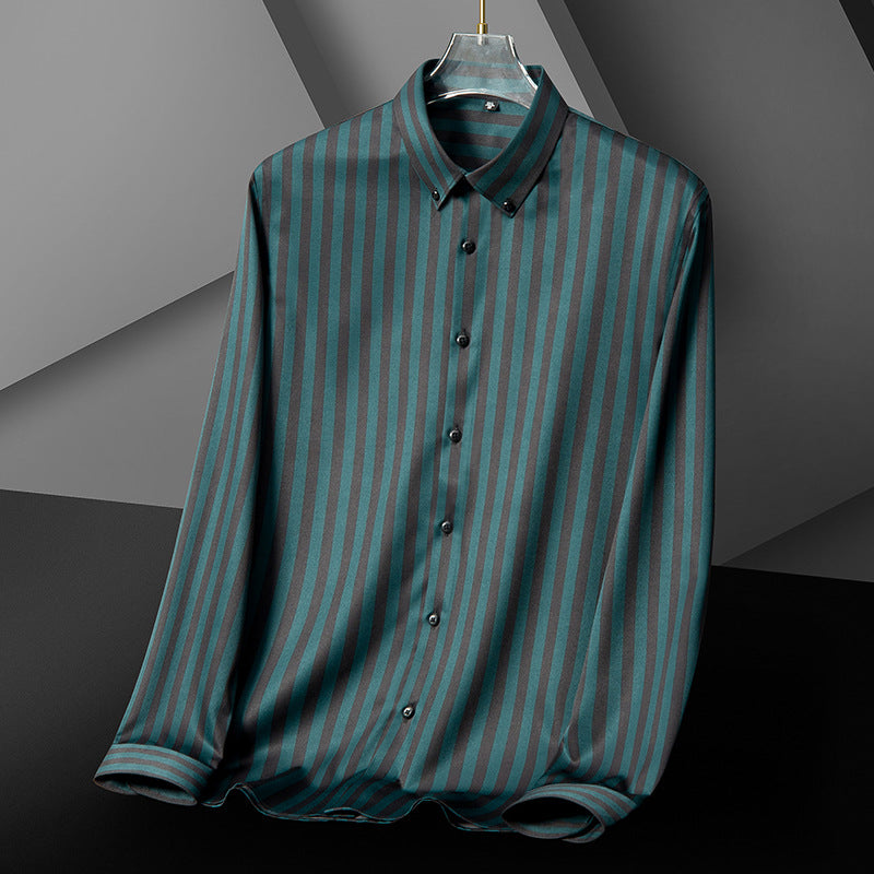 Striped Long Sleeves Men Shirts