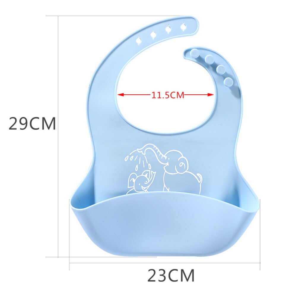 Silicone Baby Food Bib with Meal Catcher