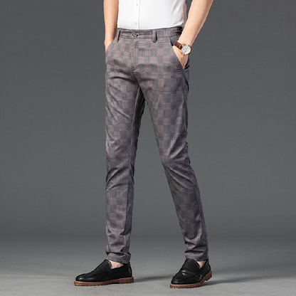 Men's Soft Fabric Mid-waist Business Formal Pants