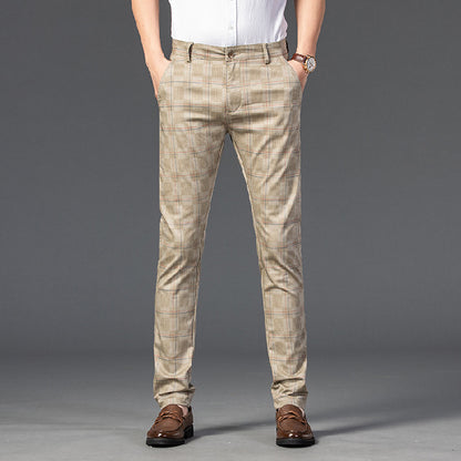 Men's Soft Fabric Mid-waist Business Formal Pants