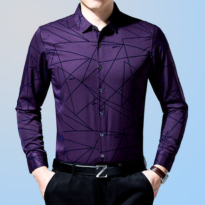 Men Long Sleeve 3D Printed Shirts