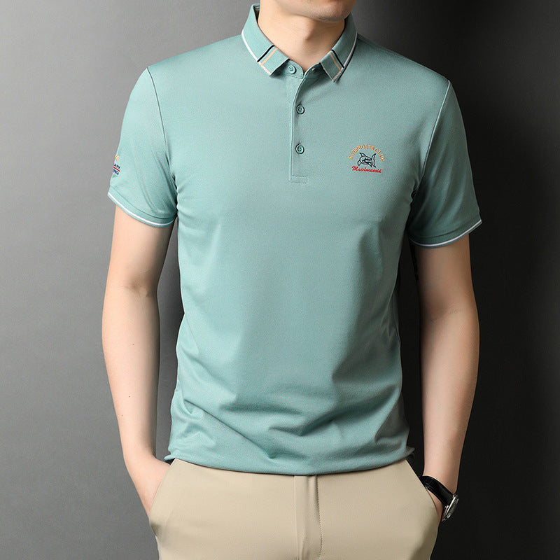 Summer Short-sleeved Lapel Polo Shirt