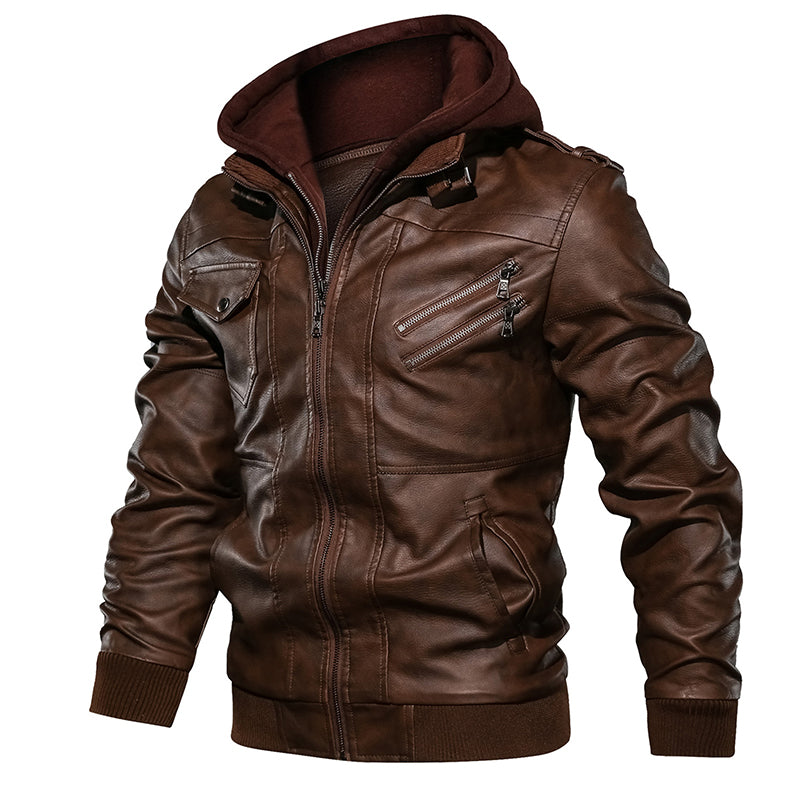 Men's Autumn PU Leather Biker Jacket