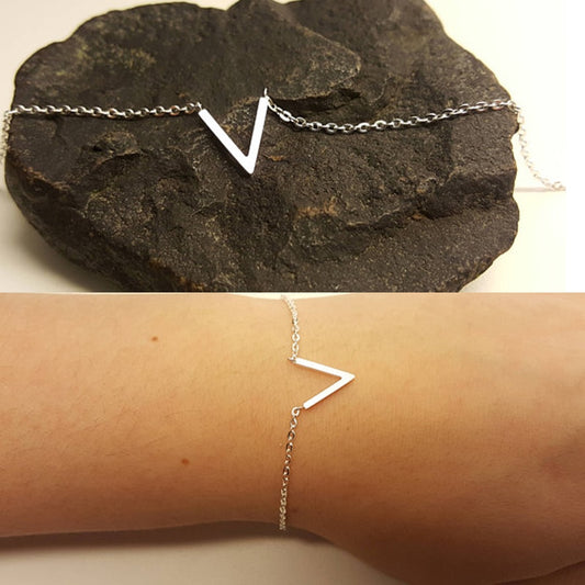Damen-V-Kettenarmbänder aus Edelstahl