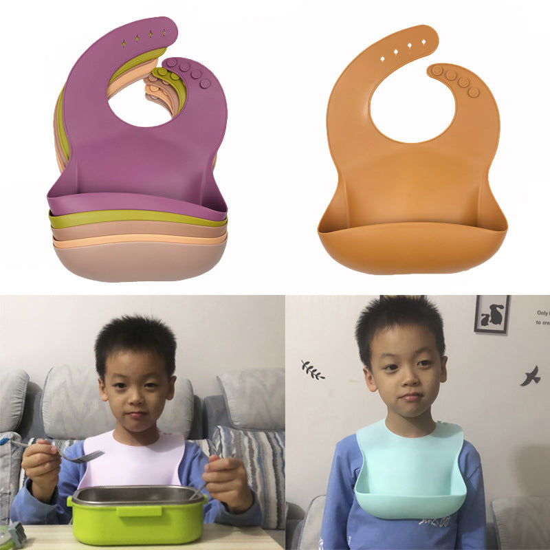 Bavoir de poche repas 3D imperméable pour enfants