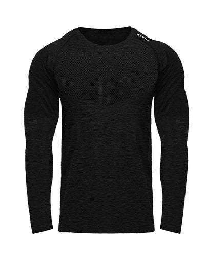 Langärmlige, atmungsaktive Fitnessstudio-T-Shirts für Herren