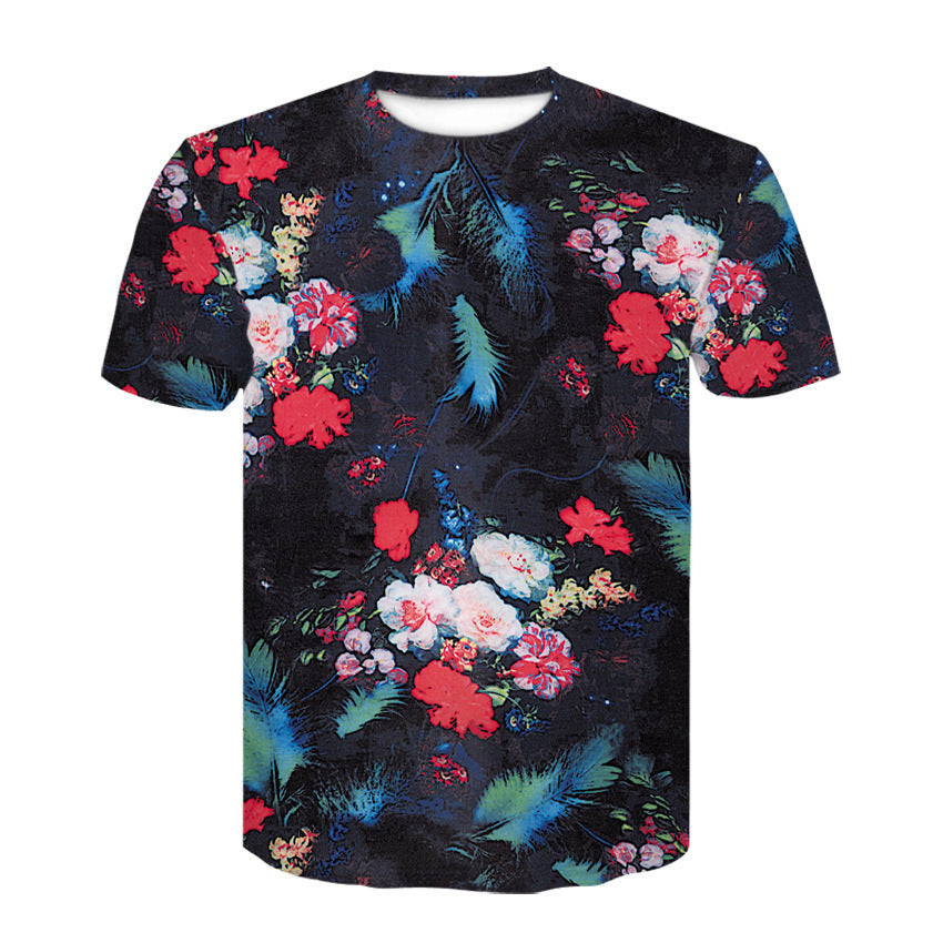 Blumen-T-Shirt für Herren