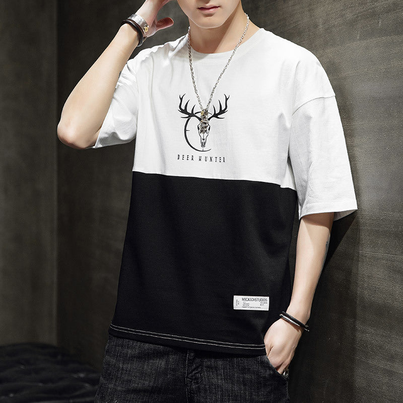 Loose Casual Half Sleeve Men T-shirts