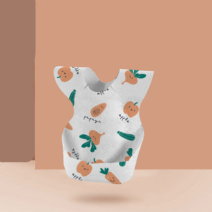 Bavoirs jetables pour bébé avec poche de riz et serviette de salive