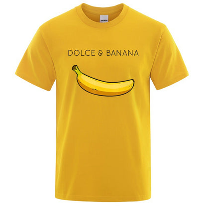 Herren-T-Shirts mit Bananen-Modedruck