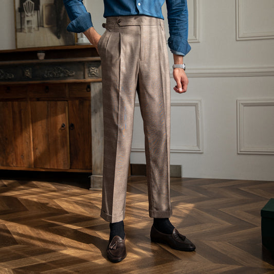 Pantalons décontractés taille haute pour hommes