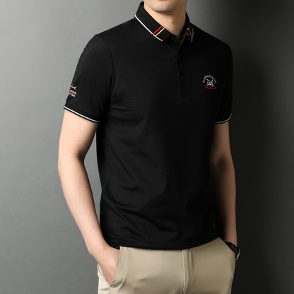 Sommer-Kurzarm-Revers-Poloshirt