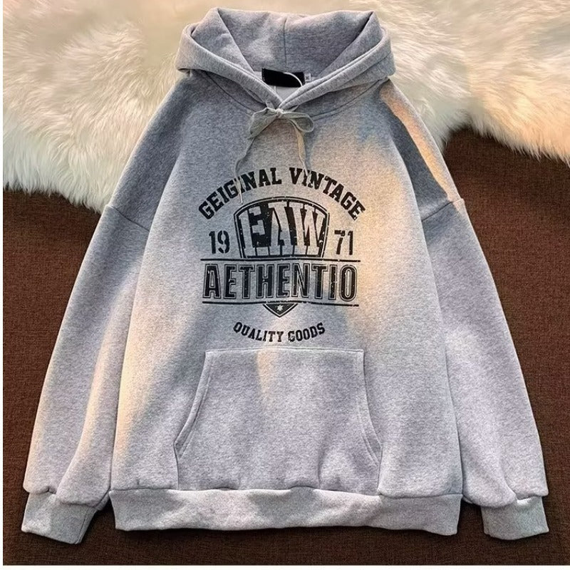 Sweats à capuche à imprimé lettre pour hommes