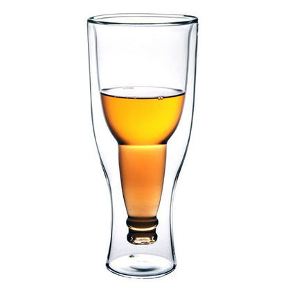 Verre à haute teneur en borosilicate en forme de bière double