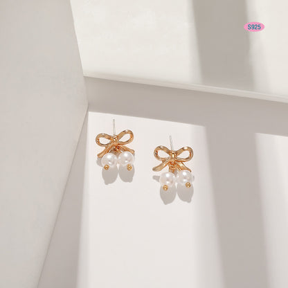 bow diamond earrings