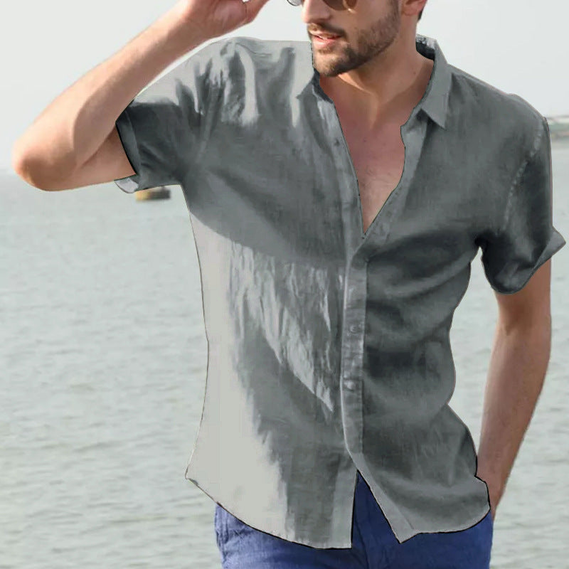 Cotton Short Sleeve Casual Shirt