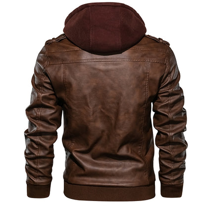 Men's Autumn PU Leather Biker Jacket