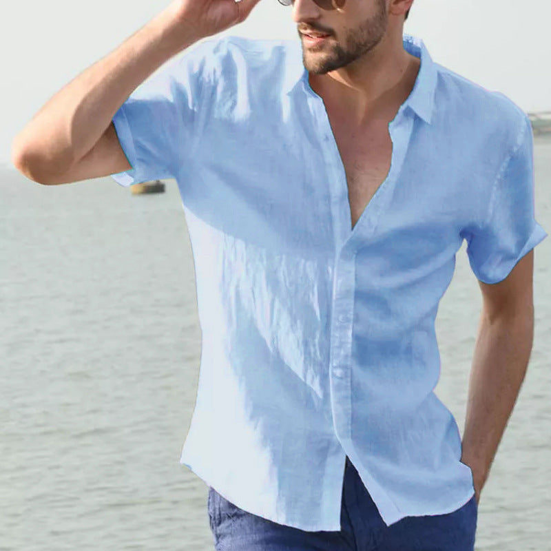 Cotton Short Sleeve Casual Shirt