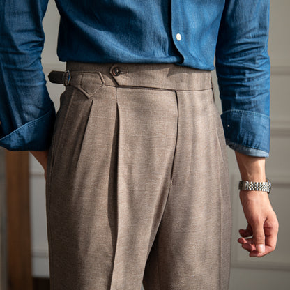 Men's High Waisted Casual Pants