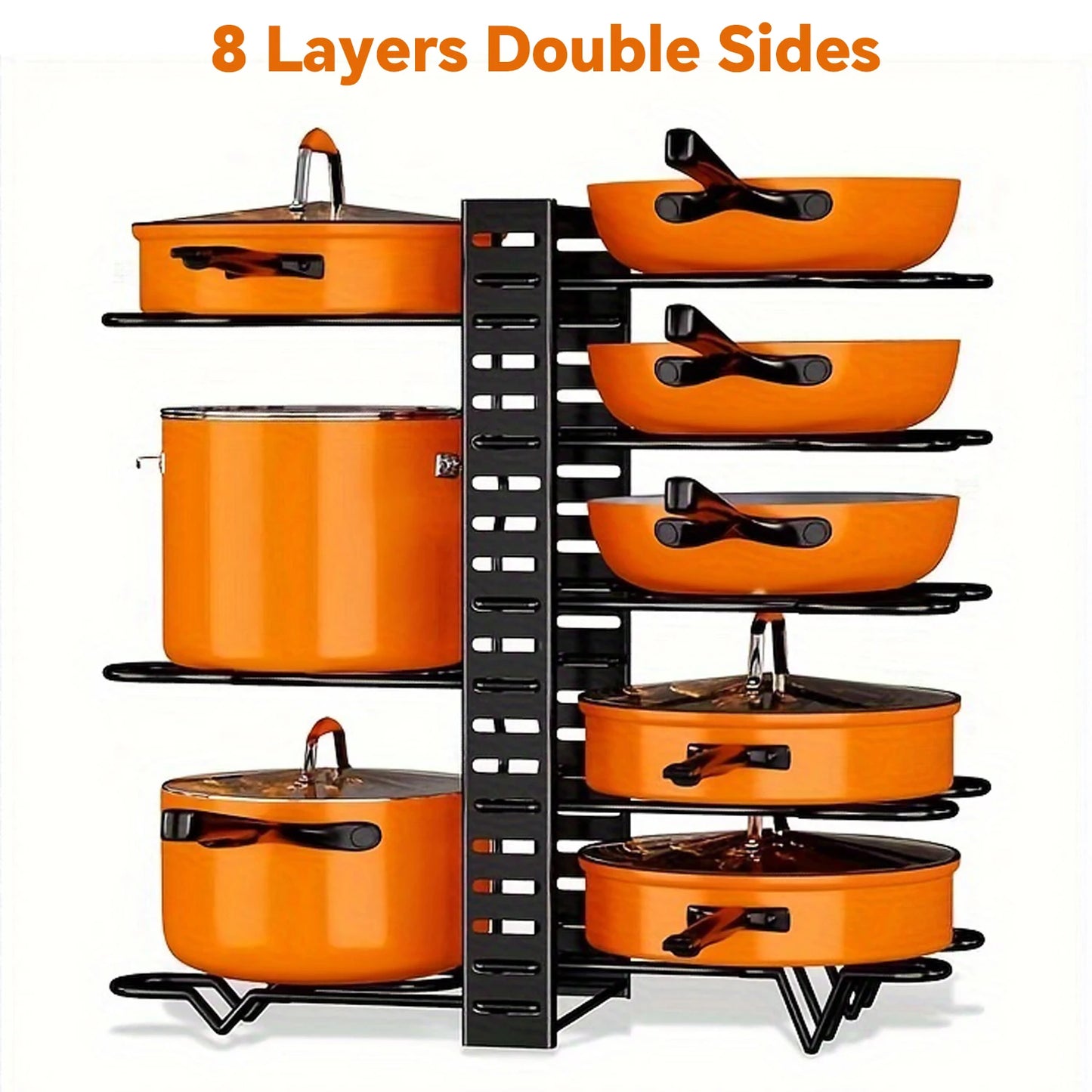 Adjustable Multi-layer Pot Lid Holder Organizer