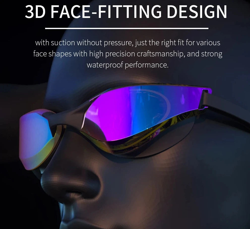 HD Wide-Angle Lens Anti-Fog Swim Goggles