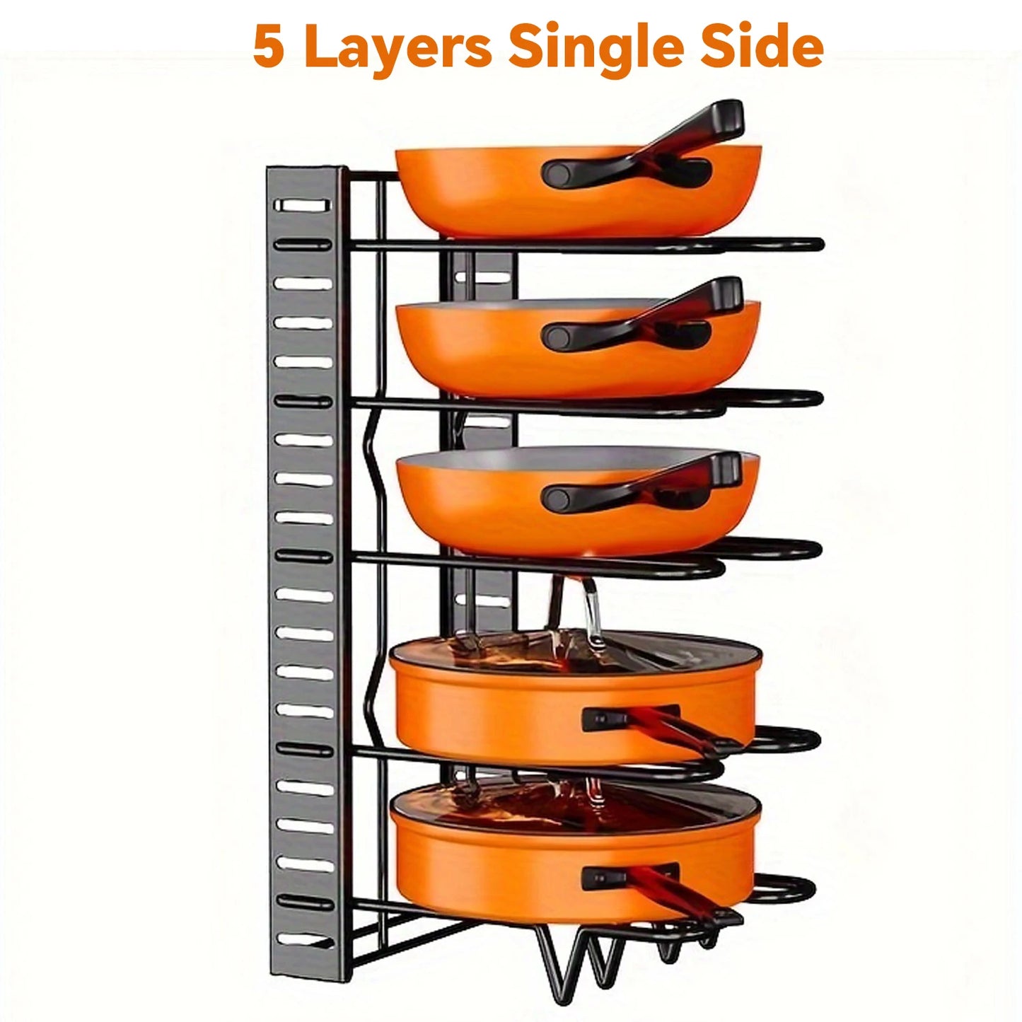 Adjustable Multi-layer Pot Lid Holder Organizer