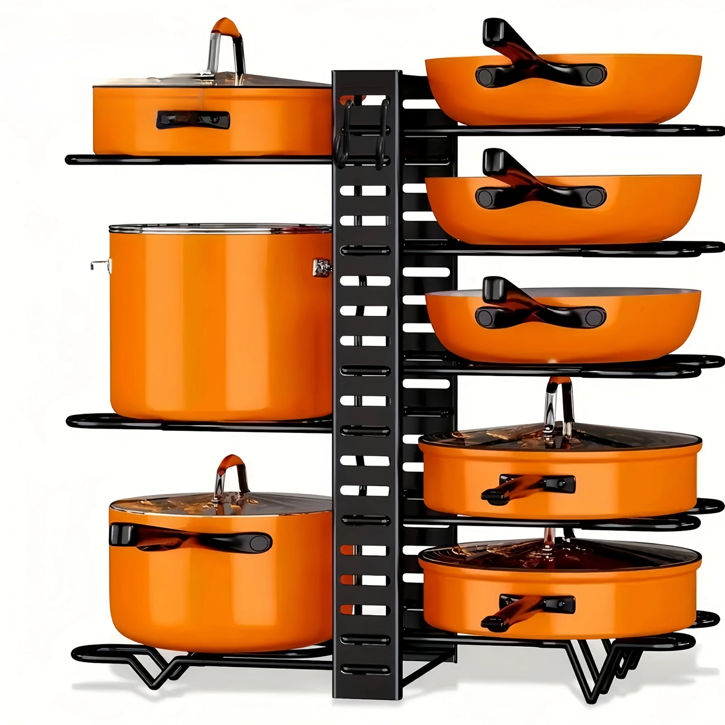 Adjustable Multi-Layer Pot Lid Holder Organizer