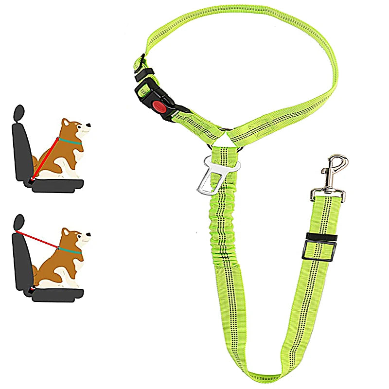 Adjustable Two-In-One Pet Car Safety Belt