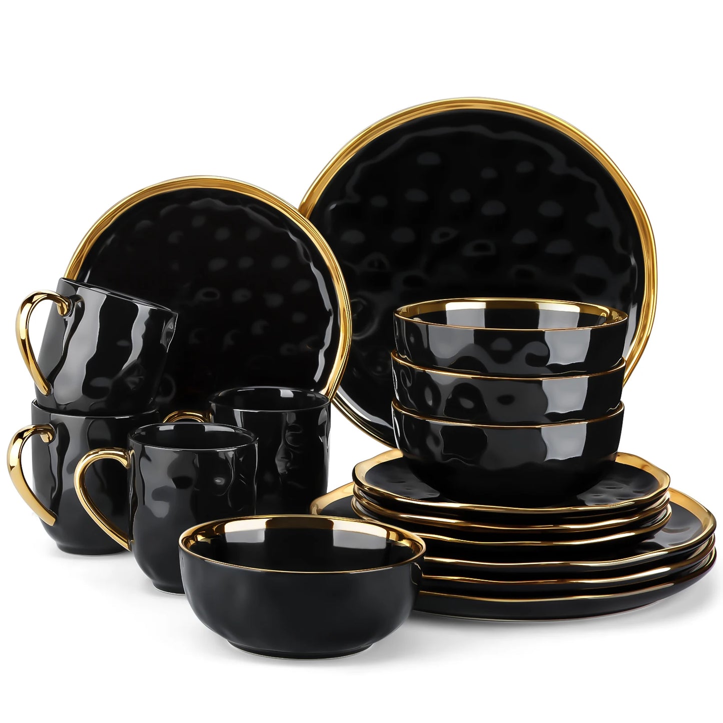 Black Porcelain Plates