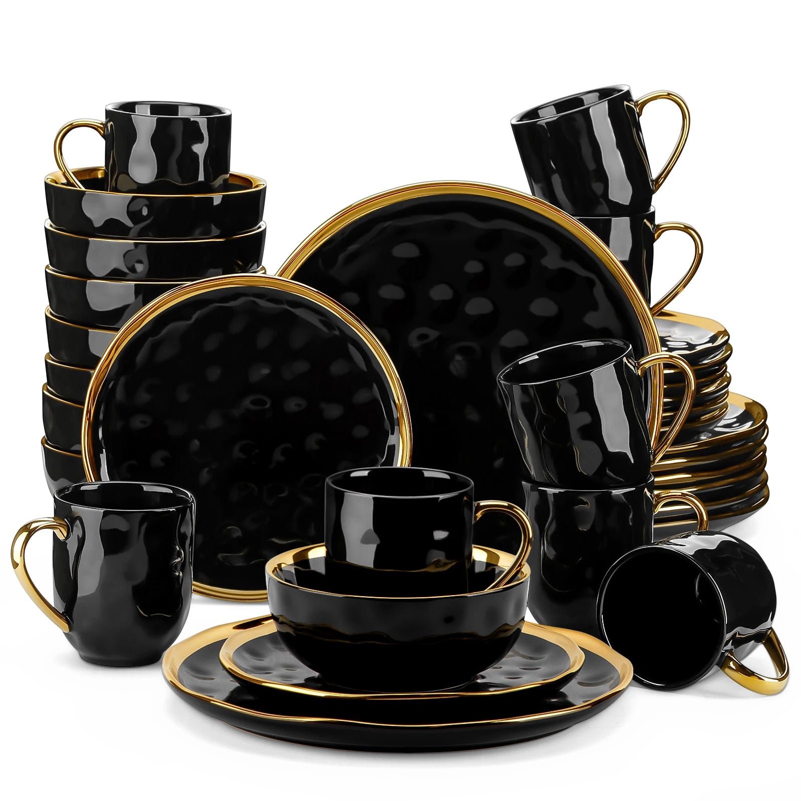 Black Porcelain Plates