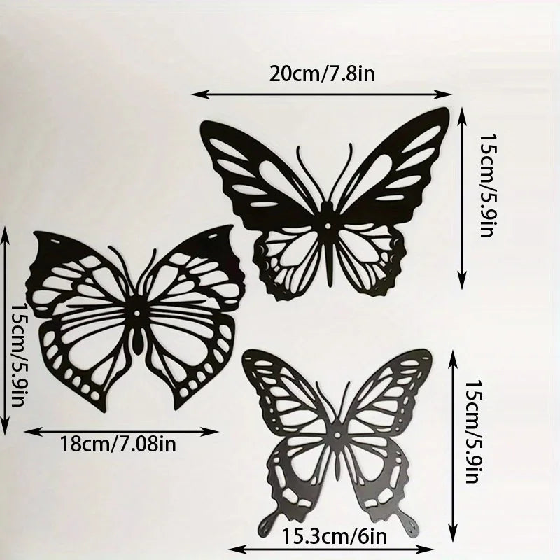 Butterfly Metal Shelf Wall Decor