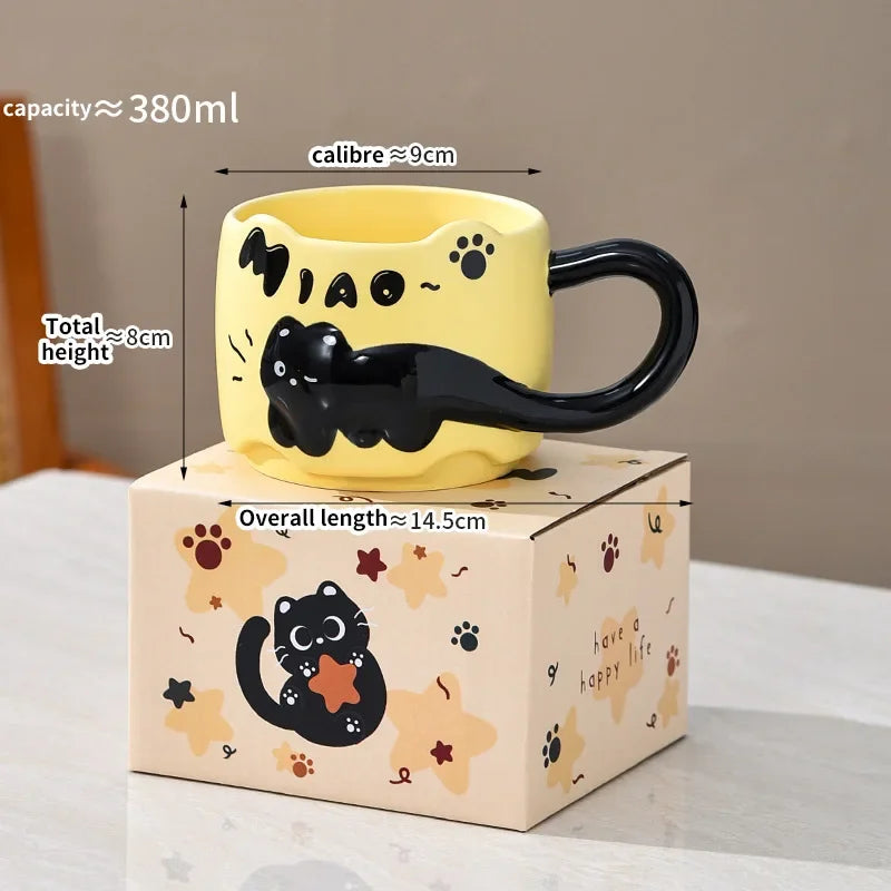 Cat Tea Cup - Ceramic Coffee Mug
