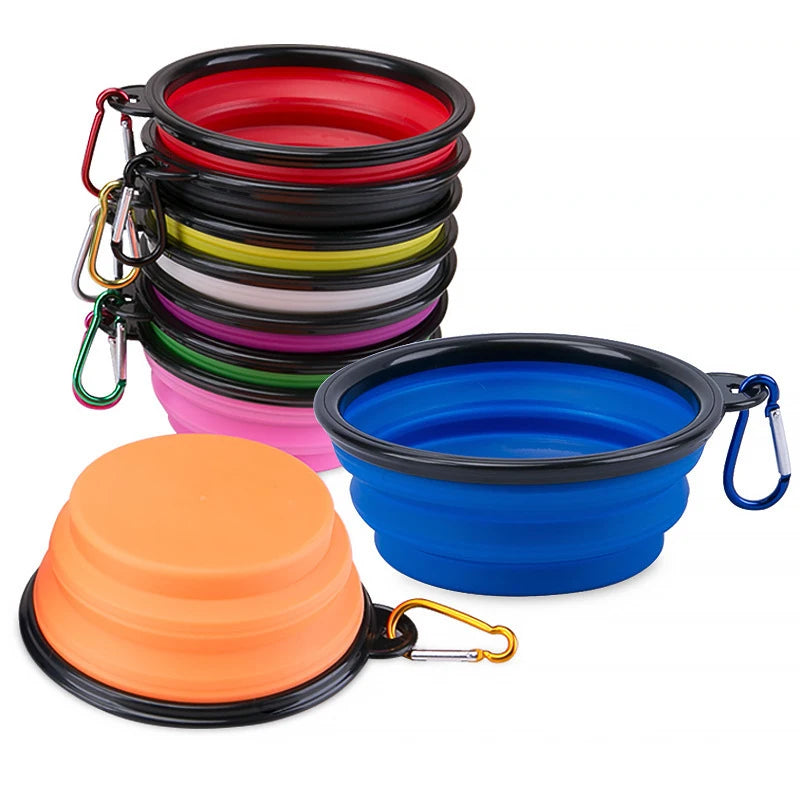 Collapsible Silicone Dog Bowl for Outdoor Travel