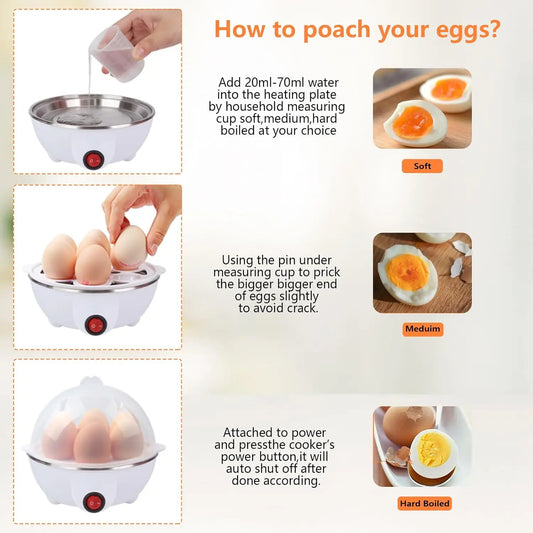 Cuiseur à œufs électrique double couche