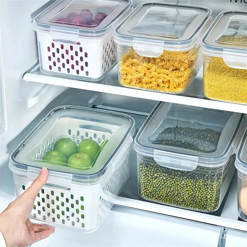 Drain Basket Refrigerator Storage Box
