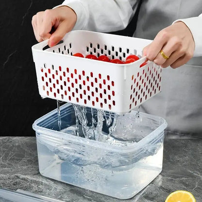 Drain Basket Refrigerator Storage Box