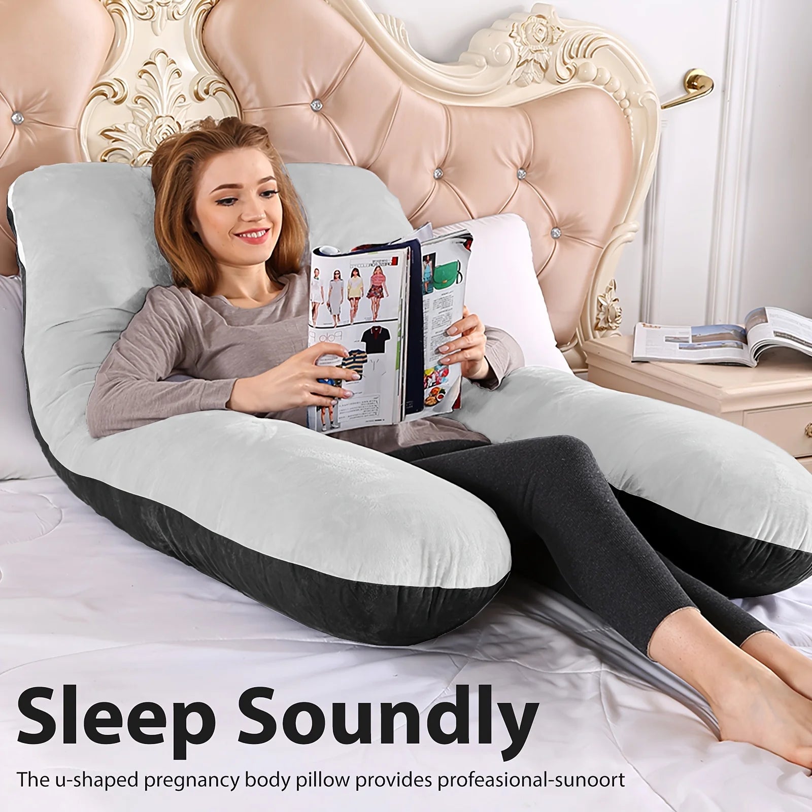 Fleece Soft Pregnancy Sleeping Pillow